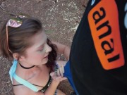 Otaku Jennii face fucked in Public park 7/16