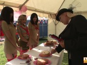 bbw Kirstyn Halborg orgy with her sexy chums 4k 2/16