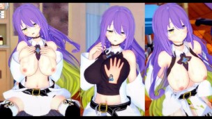 [Hentai Game Koikatsu! ] Faça sexo com Peitões Moona Hoshinova.Vídeo 3DCG Anime Erótico.
