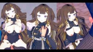 [Hentai Game Koikatsu! ] Faça sexo com Peitões Anya Melfissa.Vídeo 3DCG Anime Erótico.