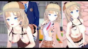 [Hentai Gra Koikatsu! ] Uprawiaj seks z Duże cycki Vtuber Watson Amelia.3DCG Erotyczne wideo anime.