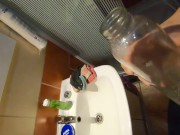 Girlfriend drinks her own pee from bottle 5/16