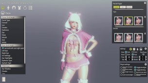 Christmas suit cute girl - 3D Realistic Animation