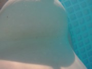 Swimming around naked in a garden pool with teasing 7/16