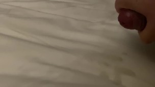 Solo relief with a prostate massager. Large cumshot at end. 