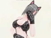 3D HENTAI Neko girl has a gorgeous orgasm and does AHEGAO 10/16