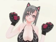 3D HENTAI Neko girl has a gorgeous orgasm and does AHEGAO 14/16