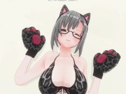 3D HENTAI Neko girl has a gorgeous orgasm and does AHEGAO 15/16