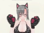 3D HENTAI Neko girl has a gorgeous orgasm and does AHEGAO 16/16