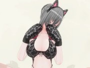 3D HENTAI Neko girl has a gorgeous orgasm and does AHEGAO 5/16