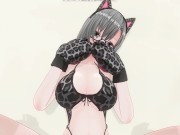 3D HENTAI Neko girl has a gorgeous orgasm and does AHEGAO 6/16