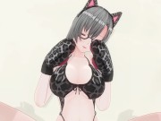 3D HENTAI Neko girl has a gorgeous orgasm and does AHEGAO 7/16