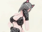 3D HENTAI Neko girl has a gorgeous orgasm and does AHEGAO 9/16