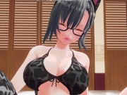 3D HENTAI YURI Neko lesbians try a new vibrator 13/16