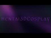 3D HENTAI YURI Neko girl stroking pussy with paws 1/16