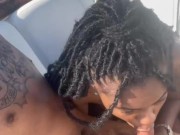 Fuckin little booty ebony on a boat  2/16