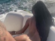Fuckin little booty ebony on a boat  8/16