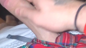 Jerking my big cock