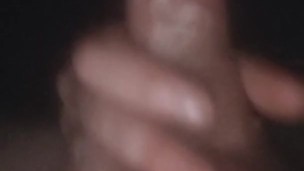 Late night lube up big cock 