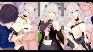 [Hentai Game Koikatsu! ] Faça sexo com Peitões Vtuber Shishiro Botan.Vídeo 3DCG Anime Erótico.