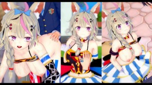 [Hentai Game Koikatsu! ] Faça sexo com Peitões Vtuber Omaru Polka.Vídeo 3DCG Anime Erótico.