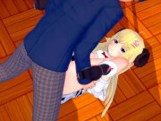 【エロゲーコイカツ！】VTuber 角巻わため3DCG巨乳アニメ動画(バーチャルYoutuber)[Hentai Game Koikatsu! Tsunomaki Watame(Anime 3DCG 11/16