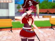 【エロゲーコイカツ！】VTuber 宝鐘マリン3DCG巨乳アニメ動画(バーチャルYoutuber)[Hentai Game Koikatsu! Houshou Marine (Anime 3DCG V 1/16