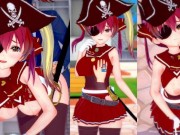 【エロゲーコイカツ！】VTuber 宝鐘マリン3DCG巨乳アニメ動画(バーチャルYoutuber)[Hentai Game Koikatsu! Houshou Marine (Anime 3DCG V 13/16