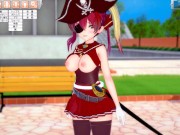 【エロゲーコイカツ！】VTuber 宝鐘マリン3DCG巨乳アニメ動画(バーチャルYoutuber)[Hentai Game Koikatsu! Houshou Marine (Anime 3DCG V 2/16