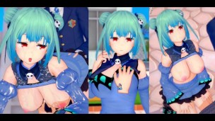 [Gioco Hentai Koikatsu! ]Fai sesso con Grandi tette Vtuber Uruha Rushia.Video di anime erotiche 3DCG