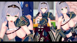 [Gioco Hentai Koikatsu! ]Fai sesso con Grandi tette Vtuber Shirogane Noel.Video di anime erotiche 3D