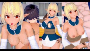 [Hentai Game Koikatsu! ] Faça sexo com Peitões Vtuber Shiranui Flare.Vídeo 3DCG Anime Erótico.