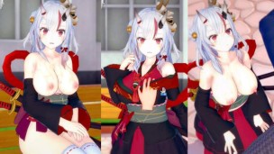 [Gioco Hentai Koikatsu! ]Fai sesso con Grandi tette Vtuber Nakiri Ayame.Video di anime erotiche 3DCG
