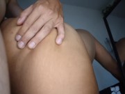 Thick Latina with butt plug gets it bent over 12/16