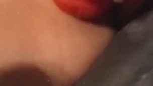 Girl Fucking Pretty Pink Pussy with Vibrator