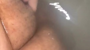 Rubbing orgasm in Tub 