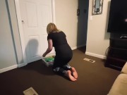 MILF Cleans Up Toys and Craves DP 1/16