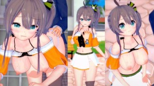 [Hentai Game Koikatsu! ] Faça sexo com Peitões Vtuber Natsuiro Matsuri.Vídeo 3DCG Anime Erótico.