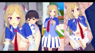 【エロゲーコイカツ！】VTuber アキ・ローゼンタール3DCG巨乳アニメ動画(バーチャルYoutuber)[Hentai Game Koikatsu! Aki Rosenthal(Anime 3D