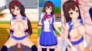 [Hentai Game Koikatsu! ] Faça sexo com Peitões Vtuber Tokino Sora.Vídeo 3DCG Anime Erótico.