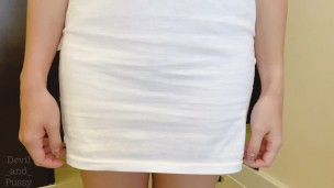 Master put a middle size butt plug in my ass and go out with me