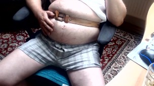 i bind a belt around my belly while contractions