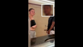 White girl Drool and gag all over BBC in Mall bathroom - Free Sex ...
