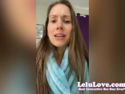 Candid behind the porn scenes selfie vlog w/ stuffing panties cuckold JOI, blowjob POV naked ass & pussy twerking - Lelu Love 13/16