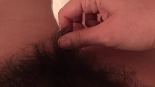 Playing with my pussy hairs 