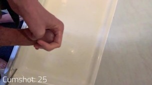 50 Cumshot Compilation, solo big white cock (Trailer)