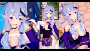[Gioco Hentai Koikatsu! ]Fai sesso con Grandi tette Vtuber Rindo Mikoto.Video di anime erotiche 3DCG