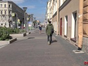 Agent lures exotic model into awesome quickie on the couch 1/16