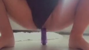 Riding my dildo till it’s deep in my pussy 