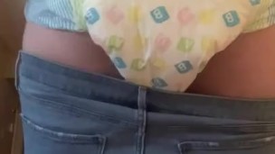 Diaper filled sissy joy